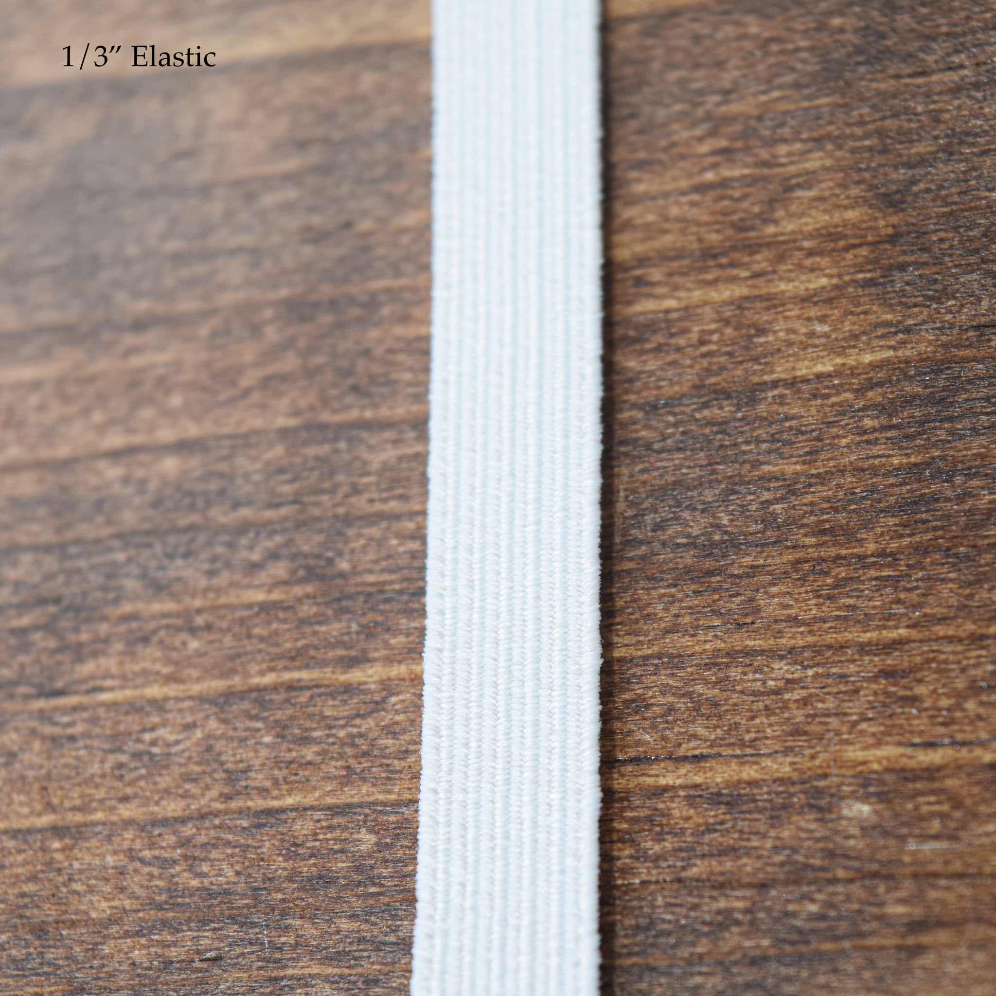 White or Black Flat Braided Durable Elastic: 1/8", 1/4", 1/3", 3/8", 1/2", 1"