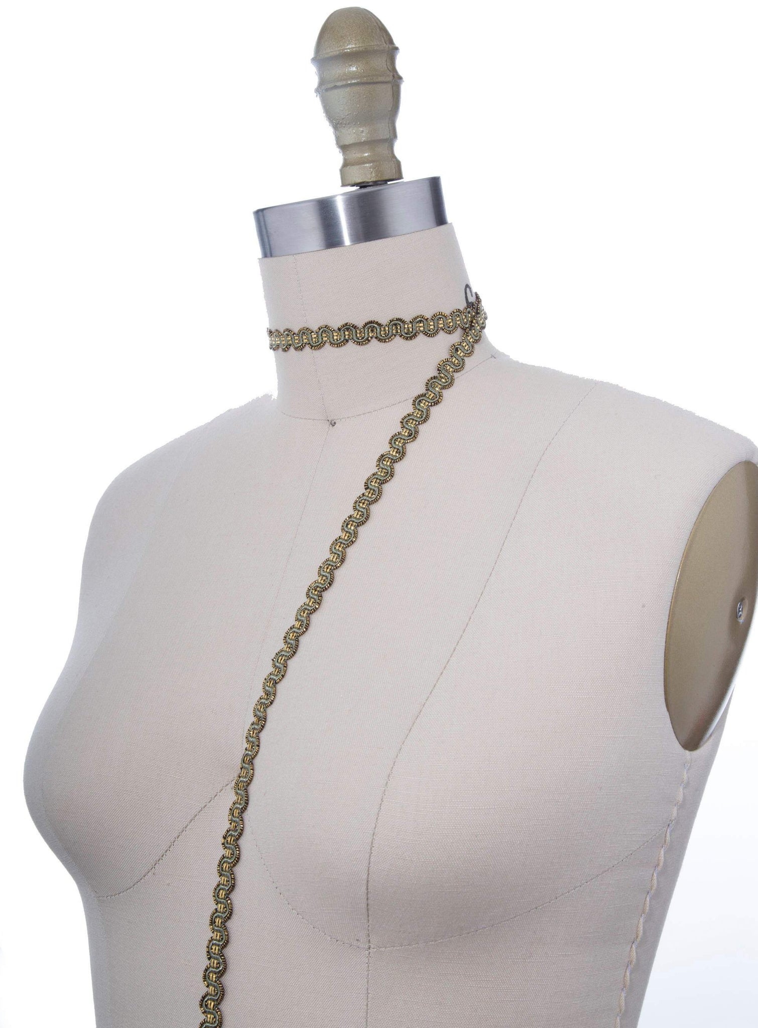 3/8" Sage Green Braided Gimp Braid