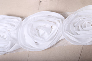 1 Yard 3" 3D Swirled Rose Lace Trim: Available in Black and White