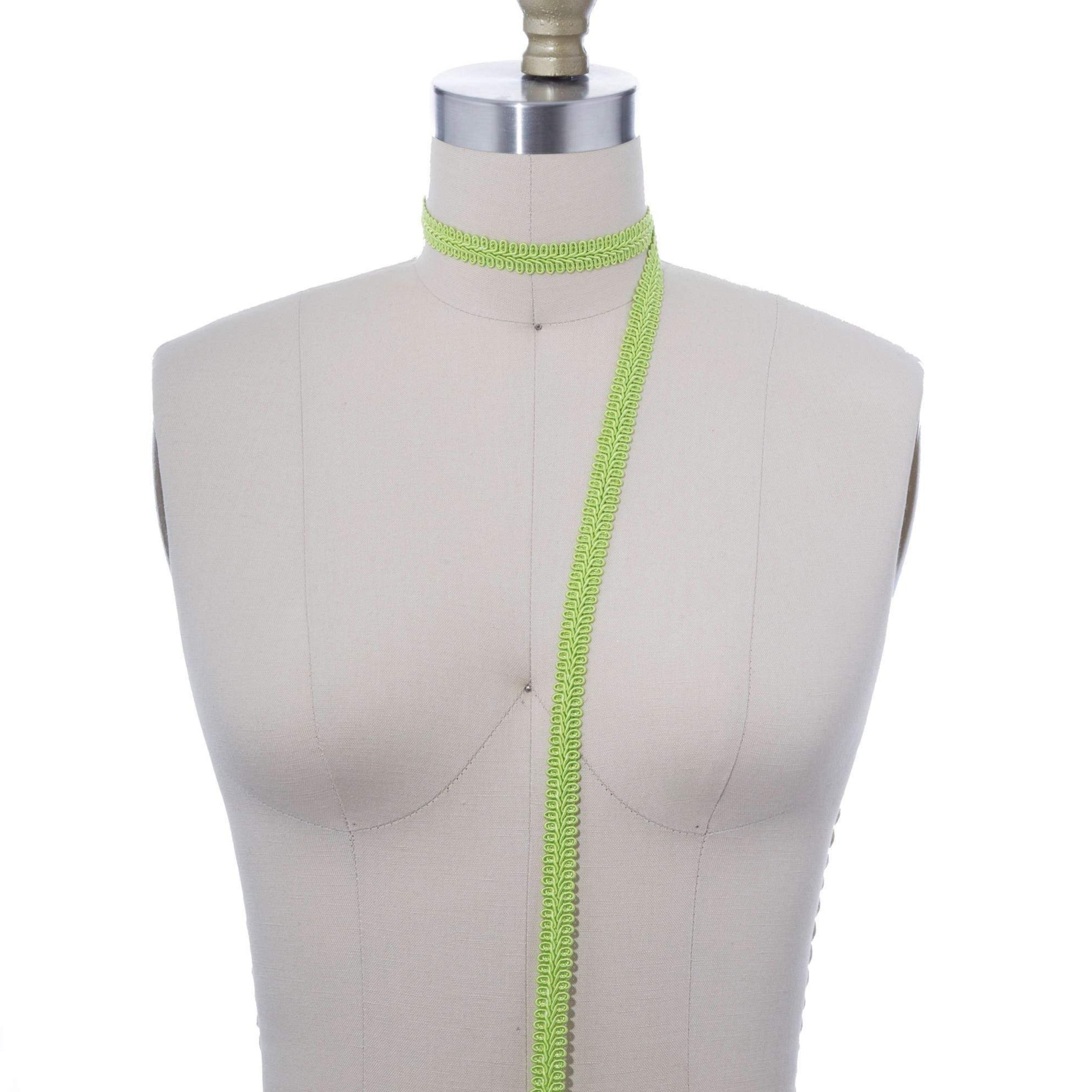 5/8" Lime Green Braided Gimp Trim