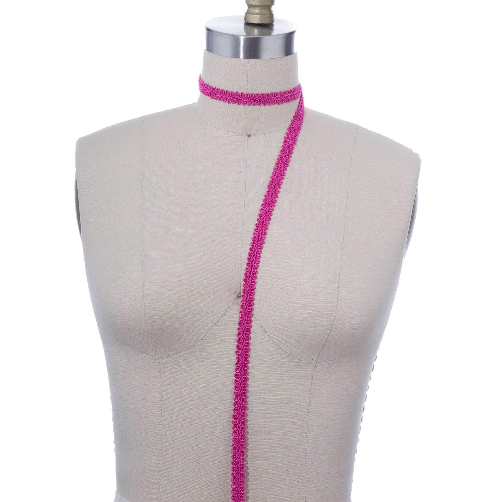 5/8" Magenta French Braided Gimp Trim