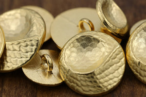 4 Gold Scaled with Meteor Dip Metal Button