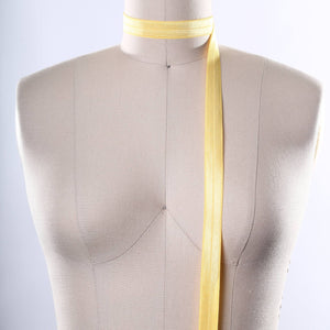 3 Yards 5/8" Pollen Yellow Fold Over Stretch Bias Trim