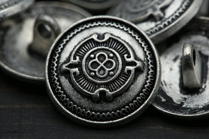 4 Silver Unity Forever Design Metal Button