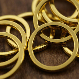 1 Dozen 1/2" Small Gold Adjuster Rings for Bras