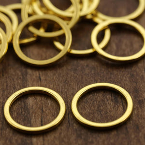 1 Dozen 1/2" Small Gold Adjuster Rings for Bras