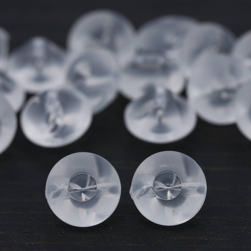 12 Clear Frosted Plastic Button – Trim 2000 Plus