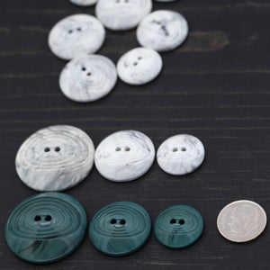 12 Carrera Marble Plastic Button