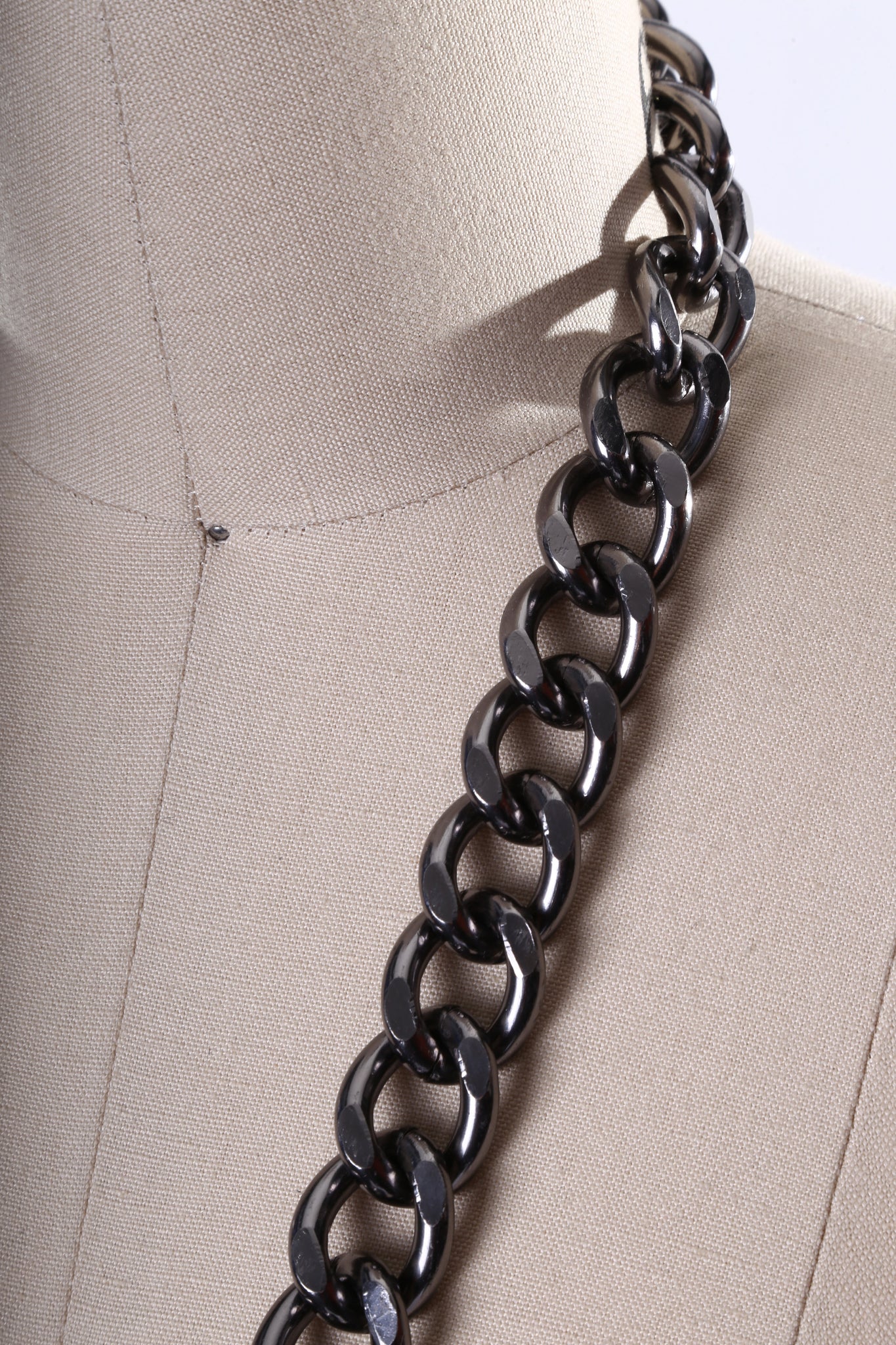 1 Yard 20mm Gunmetal Fashion Heavy Duty Aluminum Chain with Shiny Finish