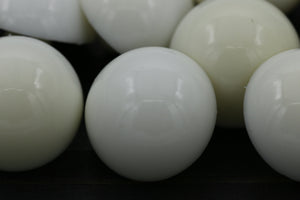 4 Ivory Plastic Faux Pearl Button