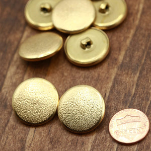 4 Gold Spray Paint Effect Metal Button