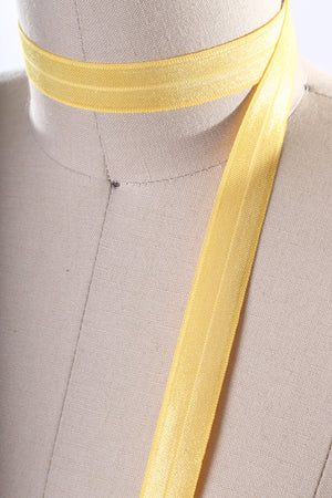 3 Yards 5/8" Pollen Yellow Fold Over Stretch Bias Trim