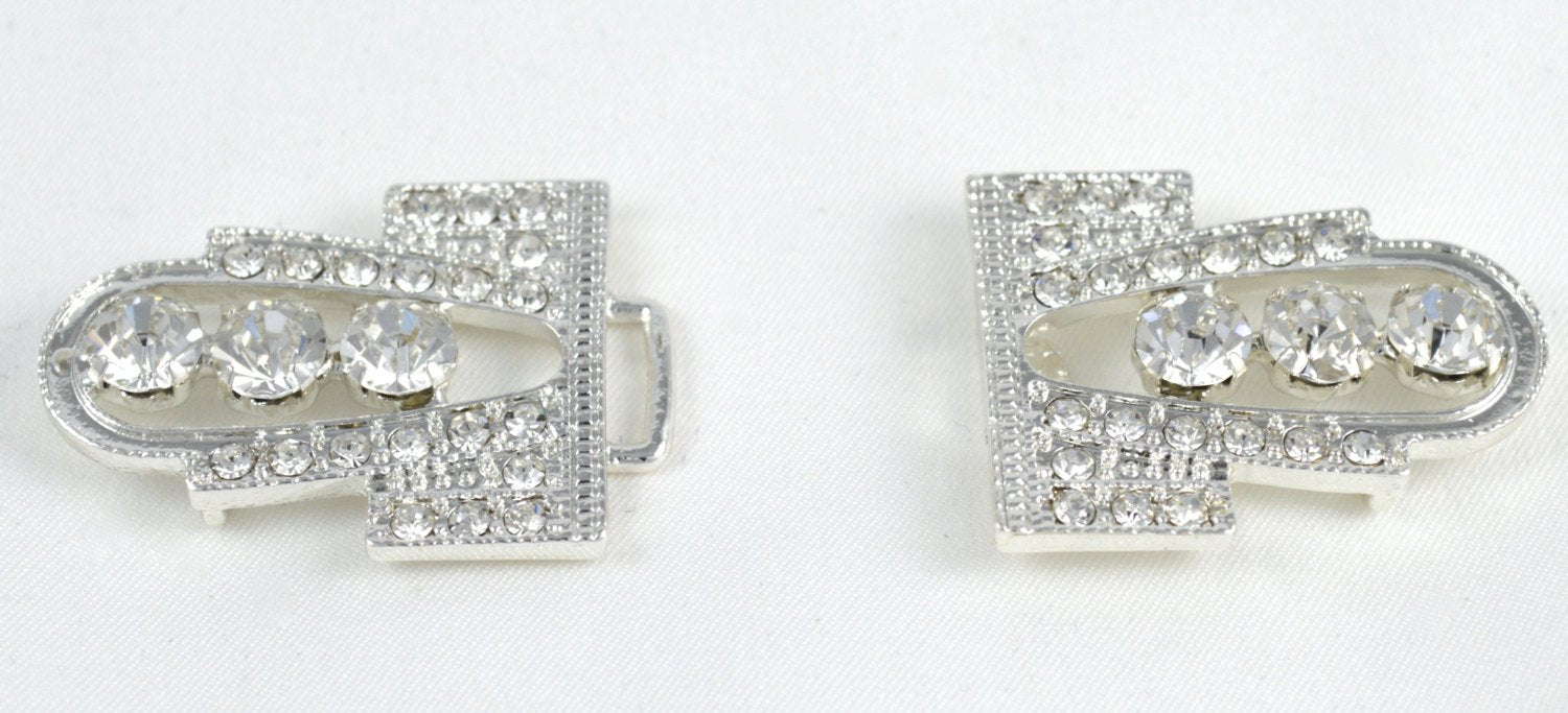 2.6" Raimond's Gold or Silver Rhinestone Clasp/Buckle