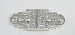 2.6" Raimond's Gold or Silver Rhinestone Clasp/Buckle