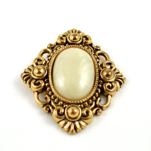 Vintage Inspired Silver with Velvet and Antique Gold Gothic Cameo Pendants